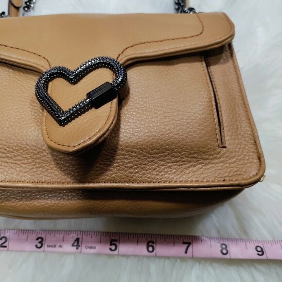 Aimee Kestenberg Lovers Lane Heart Convertible Leather Shoulder Crossbody Bag - Picture 16 of 16